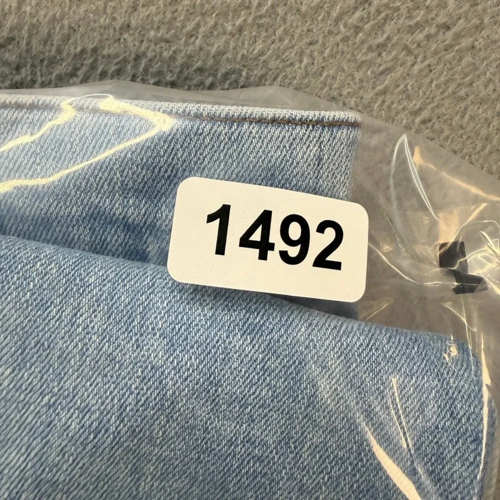 Hollister Epic Flex Straight Jeans Men 30x32 (FIT 32x30) Light Wash Blue Denim